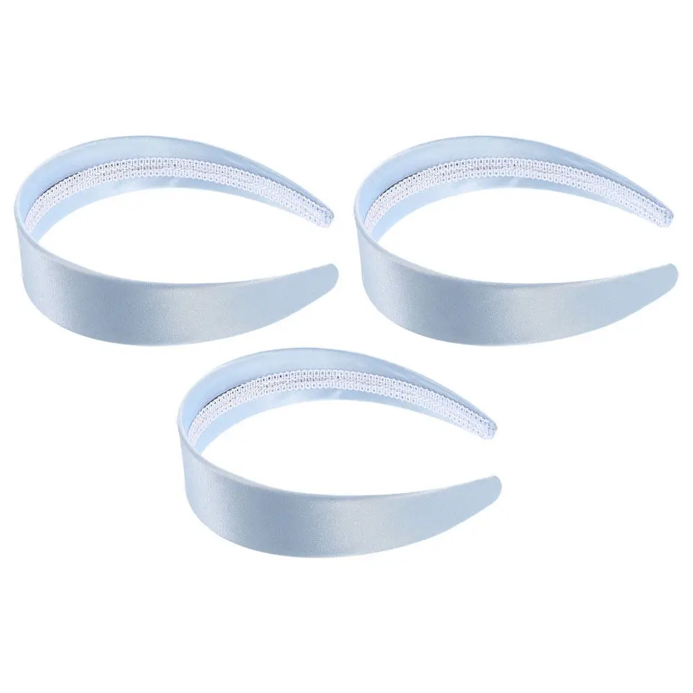 

3Pcs Wide Headbands for Women Non Slip Plain Colors Hair Accessories Makeup Face Cleaning Hair Bands Gym Headbands