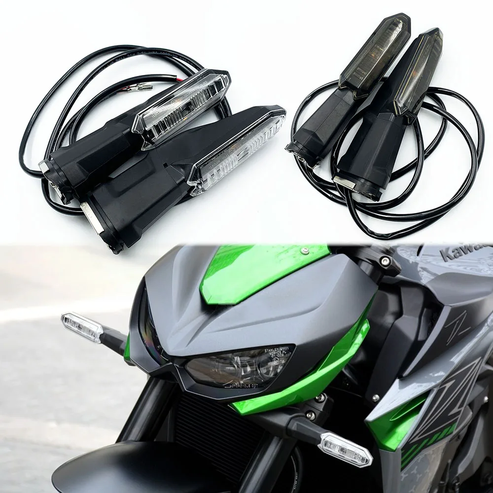 

Fit Z900 Z900RS For KAWASAKI Z125 Z250 Z250SL Z300 Z400 Z650 Z750 Z800 Z1000 Z1000R LED Turn Signal Indicator Light Blinker