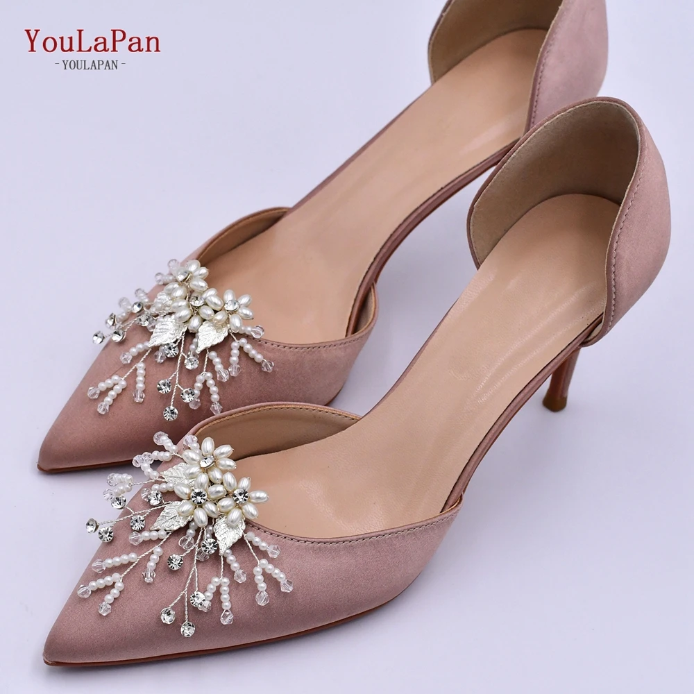 TOPQUEEN Fashion DIY High Heel Decoration Removable Clip Wedding Shoe Buckle Charms Accessories Women Bride Shoes Clips X08