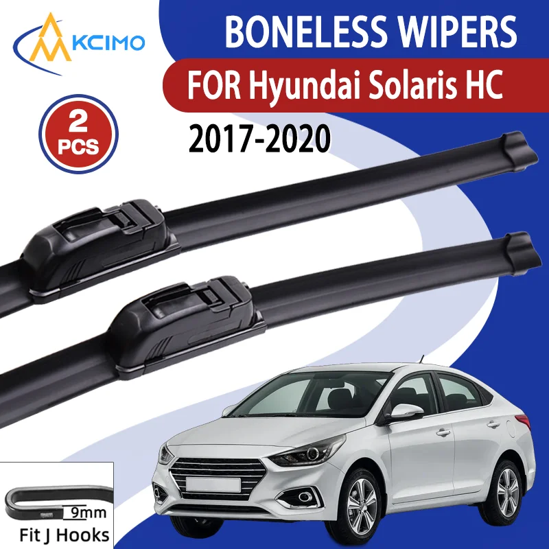

Подходит для Hyundai Solaris HC 2017-2020 24 "+ 16" U-образные щетки стеклоочистителя премиум-класса из резины AAA, ультра тихие, без разводов