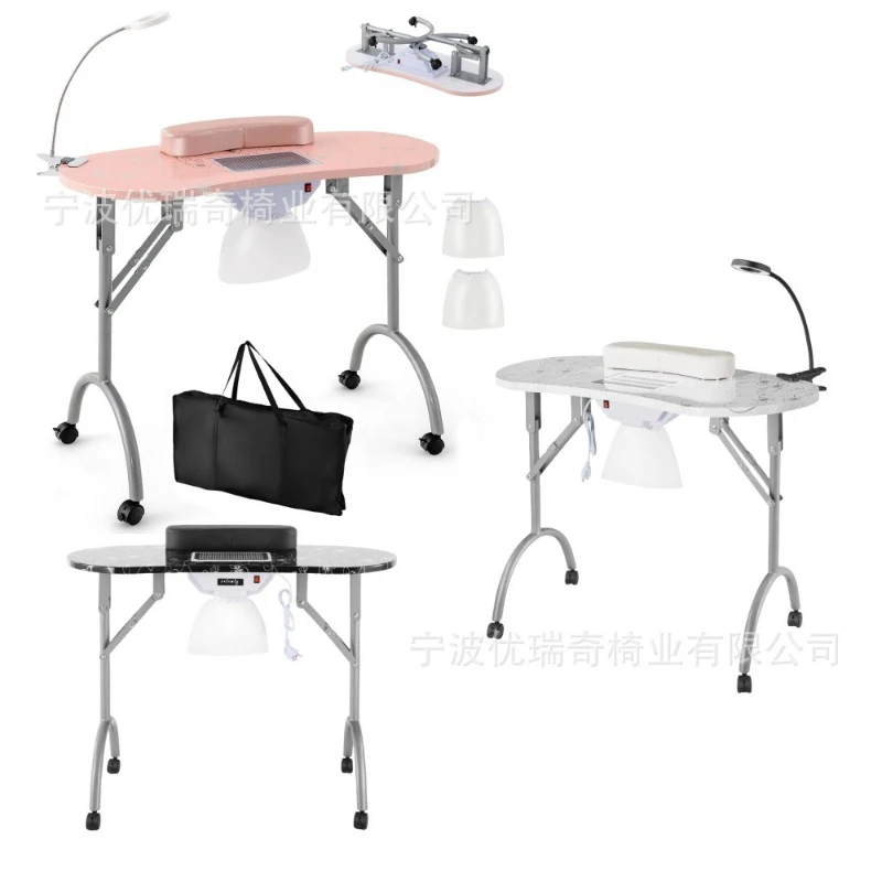 

Folding Nail Table Portable Manicure Workstation Nail Tech Desk Table Mesas De Manicura Salon Furniture Commercial