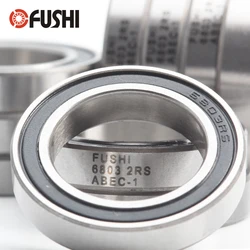 6803 2RS Bearing 17*26*5 mm ( 10 PCS ) ABEC-1 Metric Thin Section 61803RS 6803 RS Ball Bearings 6803RS