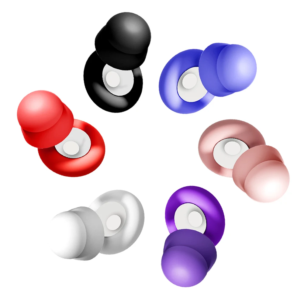 High Fidelity Silicone Ear Plugs Reusable Waterproof Soundproof for Sleeping Swimming Motorbike Durable Ear Protection