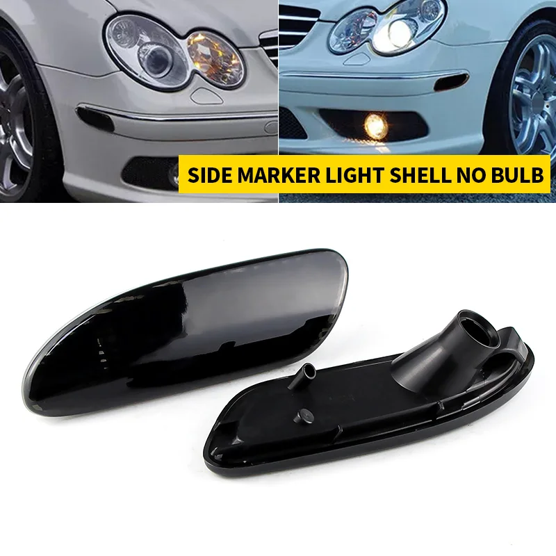 

2Pcs Car Front Bumper Turn Signal Lamp No bulb For Mercedes Benz W203 C230 C240 C280 C32 AMG C320 C350 Side Marker Parking Light