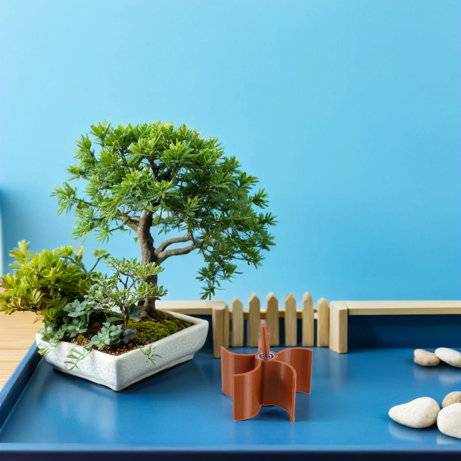 

Mini Water Wheel Decor Resin Small Rockery Fountain For Aquarium Fish Tank Artificial Water Feature Rotating Ornament Aquatic