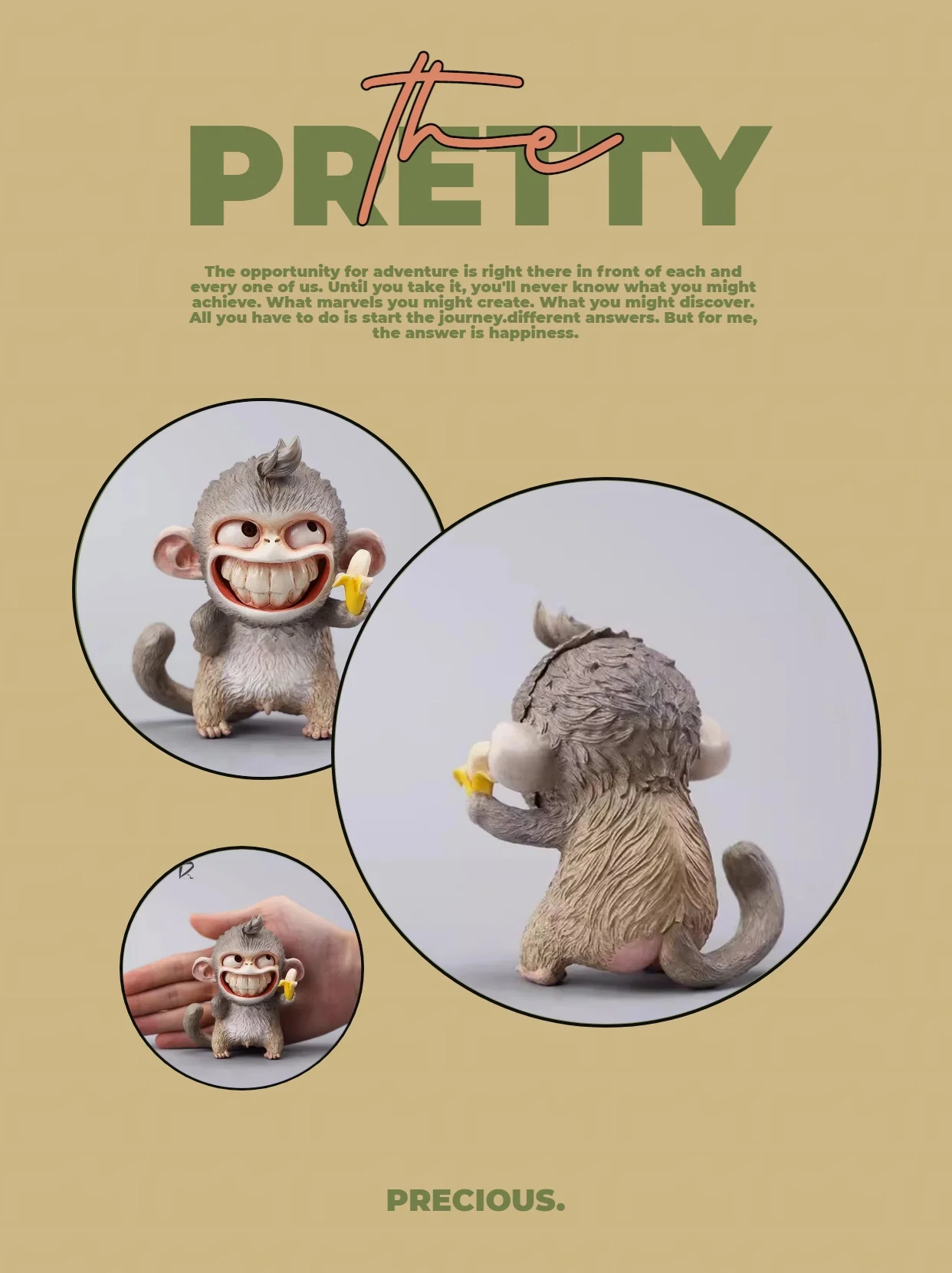 

In Stock JXK&D2 1/6 Scale The 12 Chinese Zodiac Collection-Monkey Figurine Imitation Craftwork Ornaments Fit 12'' Action Figure