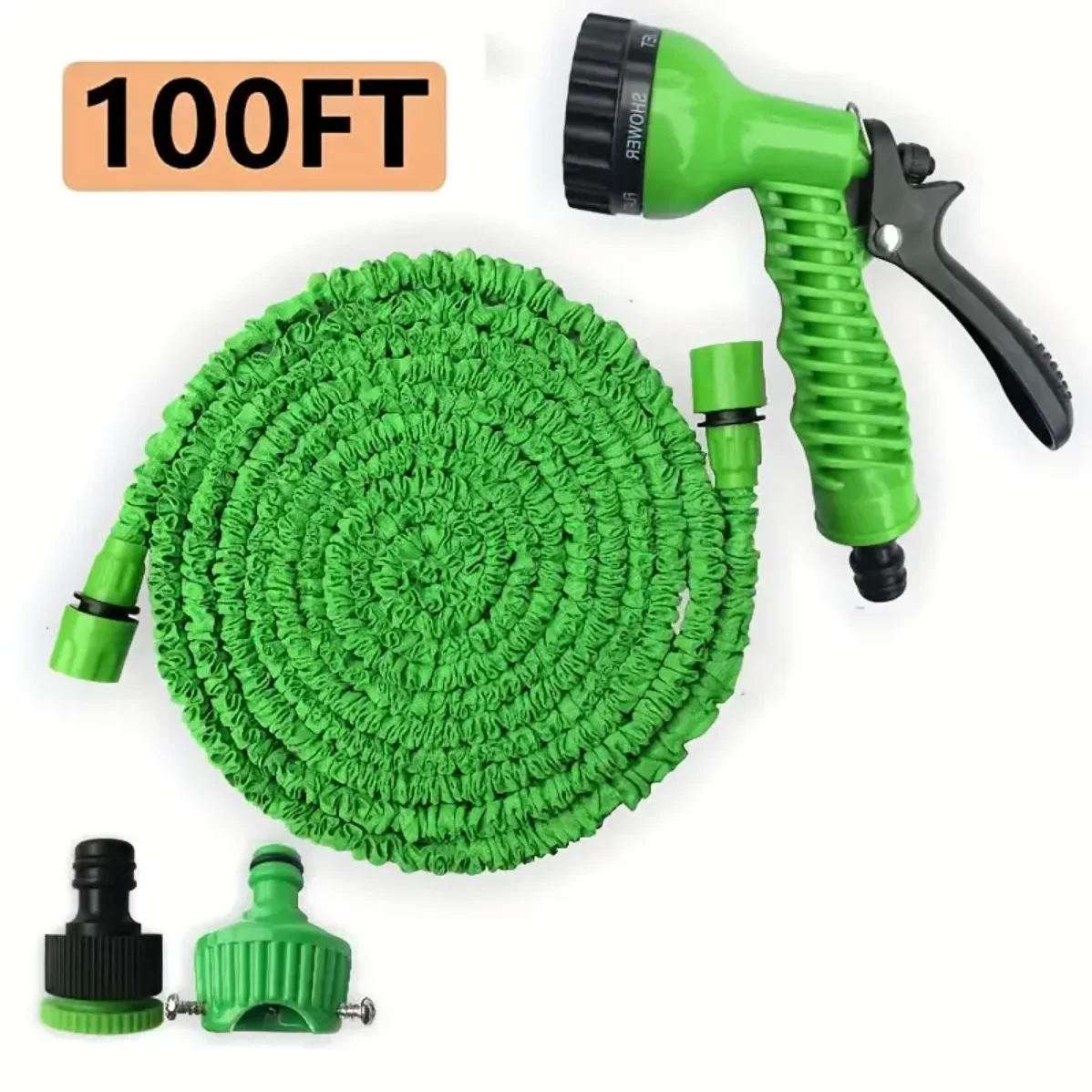 

25FT-200FT Expandable Magic Hose Lightweight Design 7 Water Spraying Functions Gun Durable Materials Home Garden Watering Tools