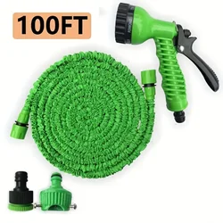 25FT-200FT Expandable Magic Hose Lightweight Design 7 Water Spraying Functions Gun Durable Materials Home Garden Watering Tools