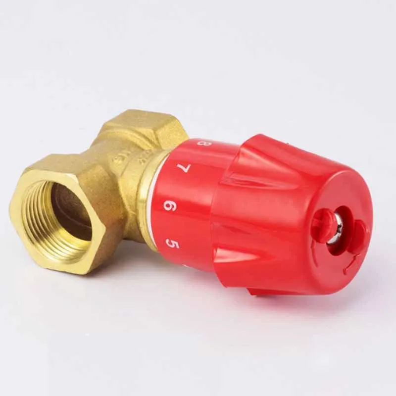 Válvula de Control Manual de flujo de latón, válvula de globo de cable interno de calefacción de ingeniería, válvula de Control de flujo, 2 uds.