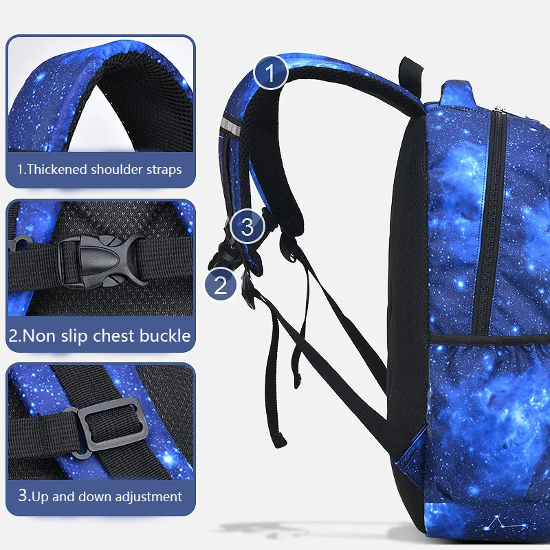 Children Backpack Fashion Starry Sky Kids Waterproof School Bags For Boys Girls Backpack Mochila Infantil Book Bag