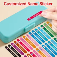 Etiquetas de nombres personalizadas para niños para botellas y suministros escolares: pegatinas duraderas impermeables con colores vibrantes, diseño personalizado