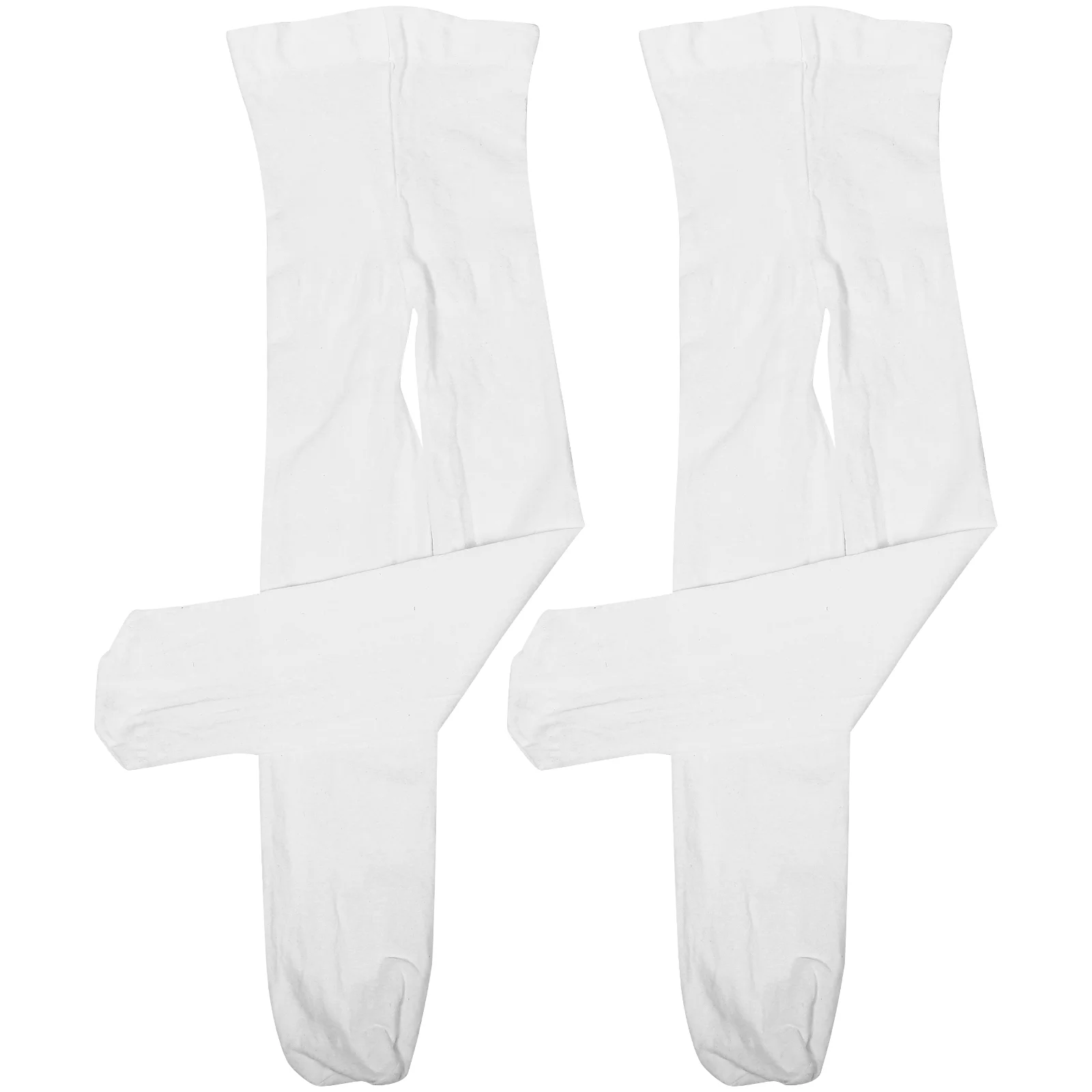 

2 Pairs Tights for Girls Bodysuit Bodysuits Adult Dance Ballet Socks White Child