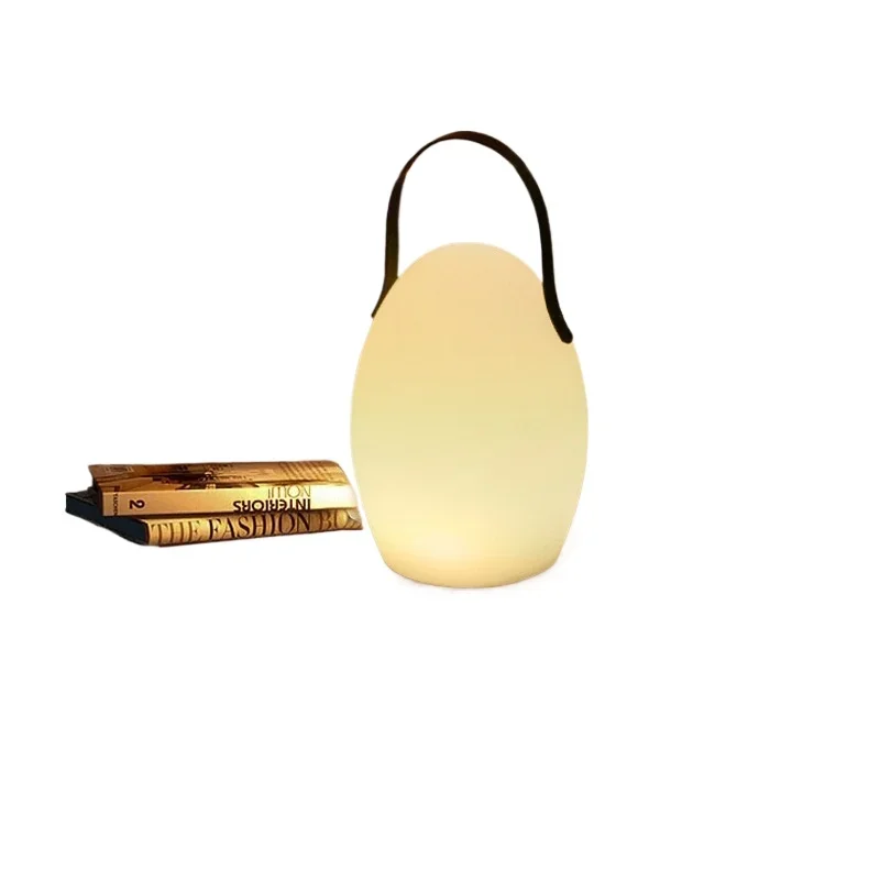 Bedside lamp Multifunctional wireless remote control charging desk lamp Camping restaurant courtyard ambient light Waterproof
