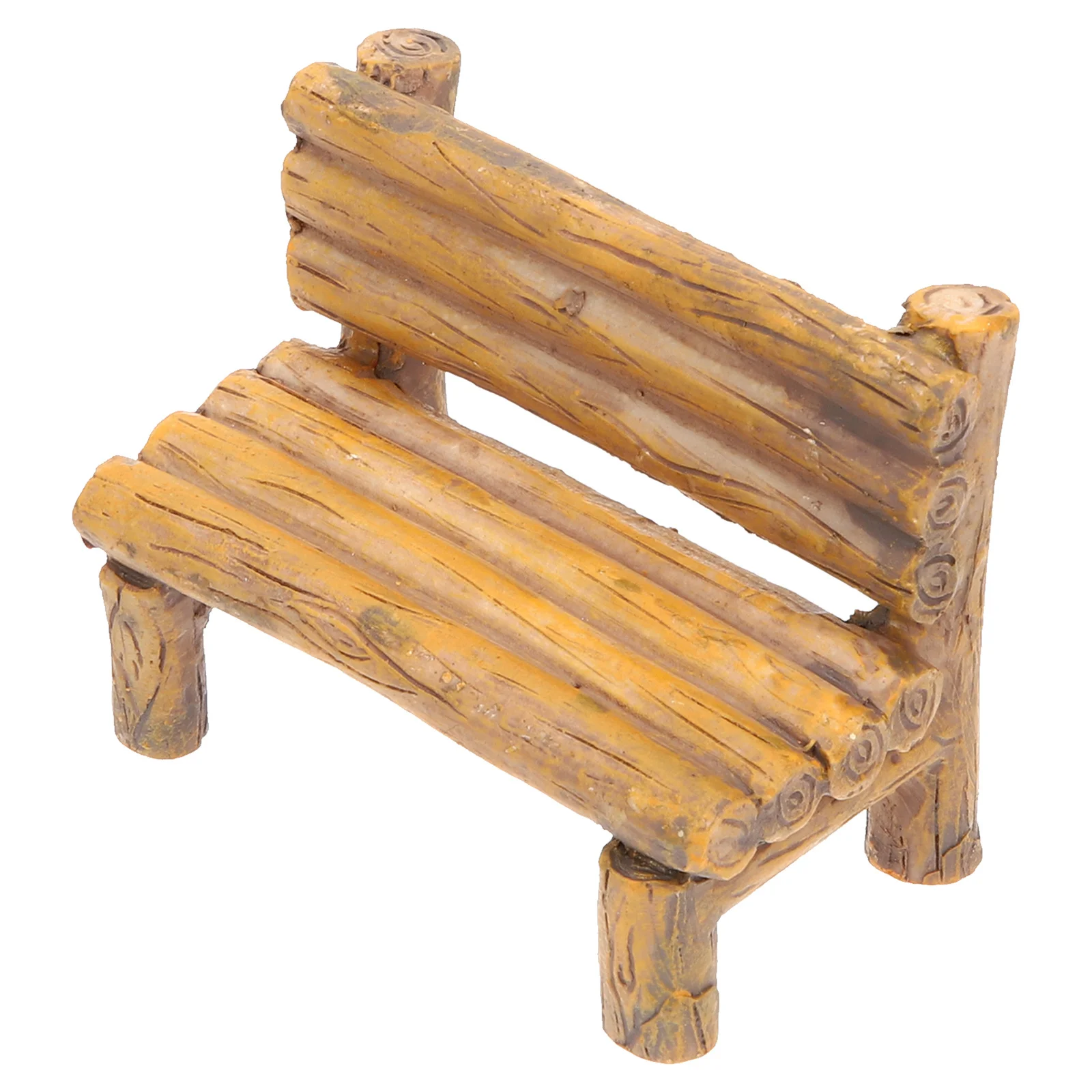 1pcs Miniature Chair With Backrest For Micro Garden Decor Mini Chair Phone Stand Fairy Village Accessories Christmas Miniatures