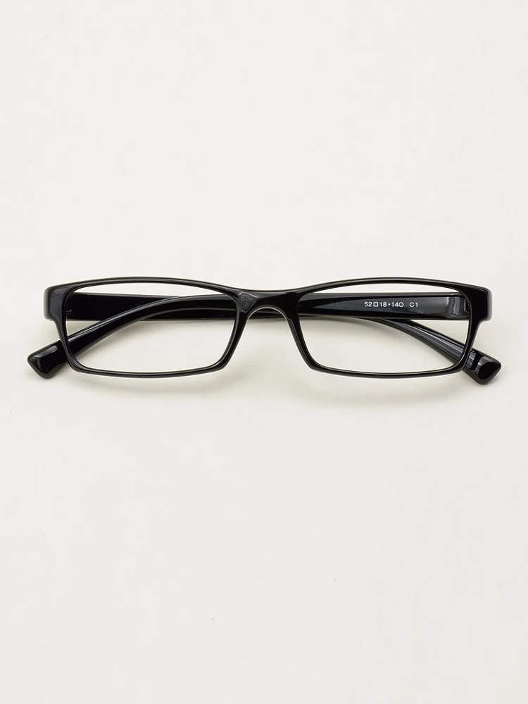 

Ultra-Light TR90 Myopia Glasses Frame Matte Flat Narrow Frame Can Be Matched High Deee Bright Bla Full Frame ex Trendy