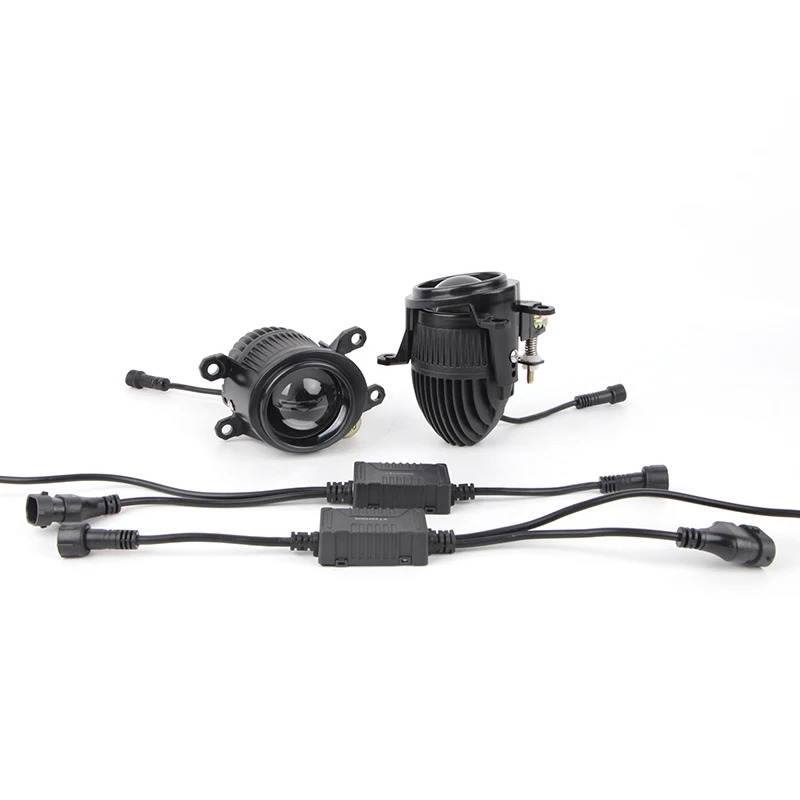 

Для Honda Toyota Patrol универсальная противотуманная фара Bi Led объектив HD 2,0 дюйма трехцветный H11 Фара проектор высокой мощности 12 В противотуманные фары ﻿