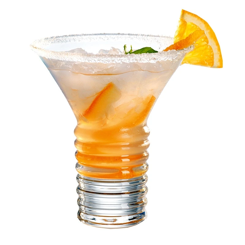 

240ml Cocktail Glasses Goblet Spiral Martini Glass Gifts for Friends Beverage Cup Barware