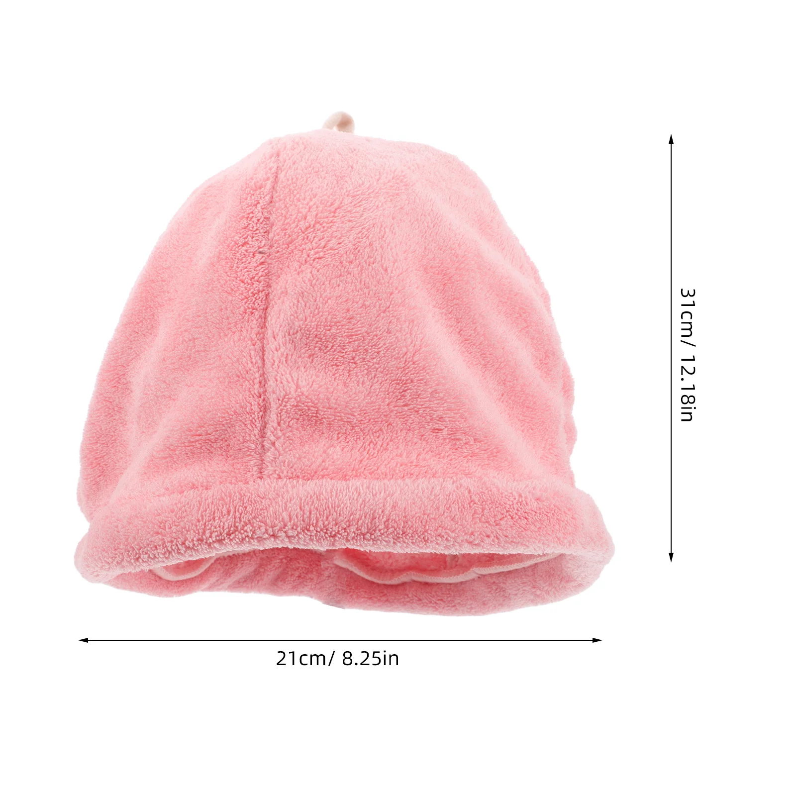 منشفة شعر ماصة من الصوف المرجاني، سريعة الجفاف، ناعمة ومريحة، تناسب جميع مقاسات الرأس، مثالية للاستحمام والساونا والمنتجعات الصحية #2