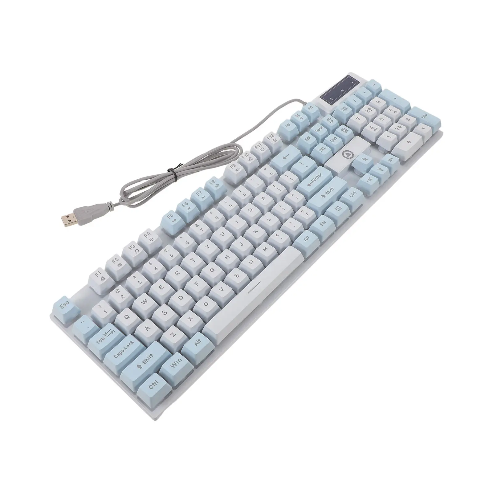 

Rgb Backlit Mechanical Keyboard 104 Keys Wired USB Gaming Keyboard for Pc Laptop Retro Typewriter LED Backlit Mechanical Gaming