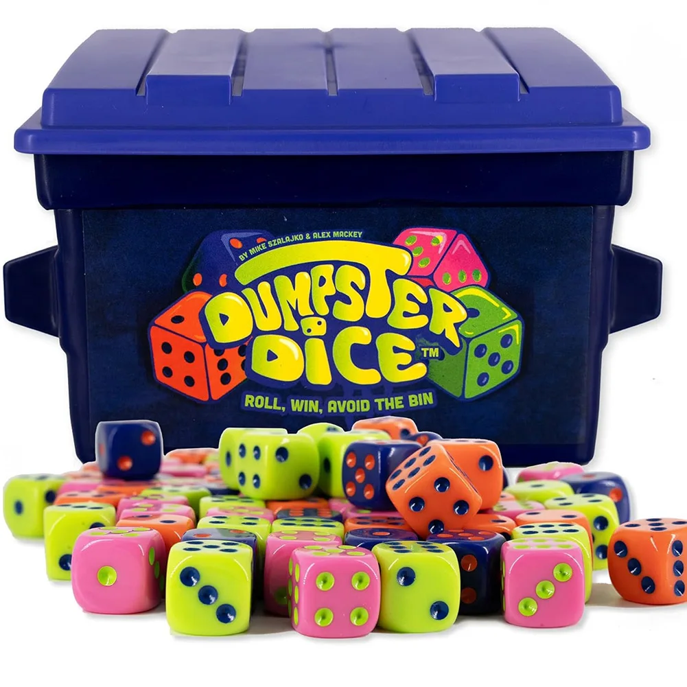 

Dumpster Dice, 80 шт., набор кубиков, быстрая семейная игра в кости, забавная настольная игра для 4 игроков и игра в кости для путешествий, вечеринок и игр в ночное время