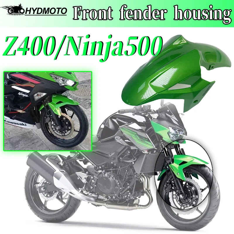 Front Fender Motorcycle Shell Accessories Mudguard Tire Splash Mud GuardFor KAWASAKI Ninja400 NINJA 400 Z400 Ninja500 2018-2023