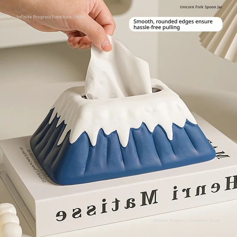 Restaurant Desktop Tissue Boxes Kitchen Storage Desktop Modern Tissue Boxes Coffee Table Porcelain Home Cutia Șervețele MH40ZJH