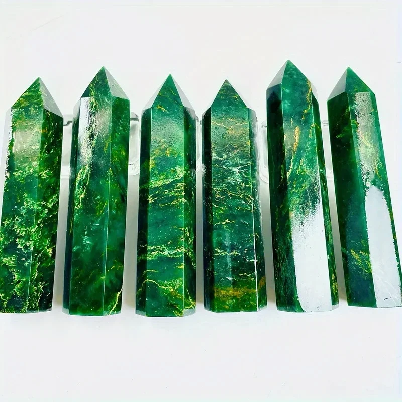 1PC Emerald Single Pointed Quad Tower, Interior Decoration, Suitable for Valentine'S Day Gifts, Mother'S Day, Holiday Gifts