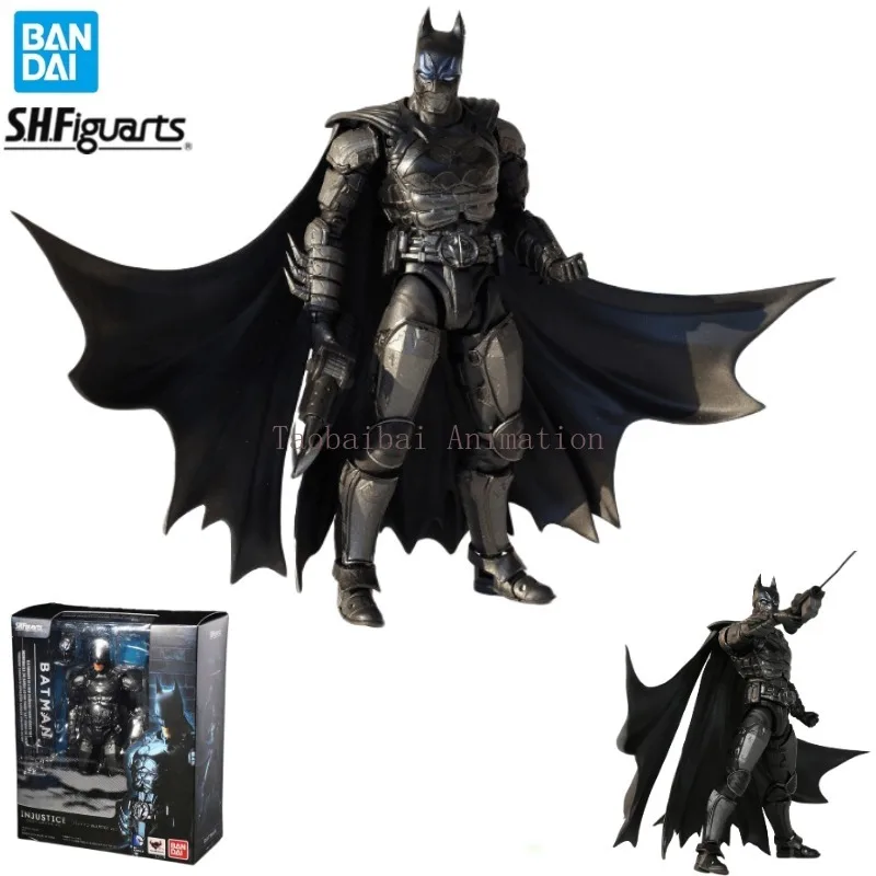 In Stock Bandai Original S.H.Figuarts American Peripheral Series Batman Injustice Ver. Model Action Figure Toy Collection Gift