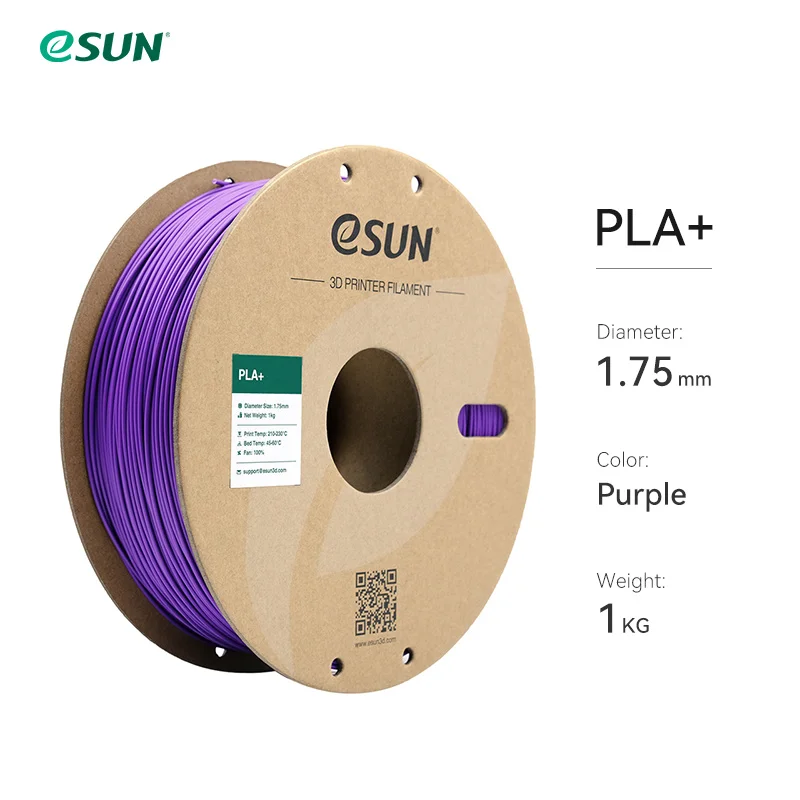 eSUN 3D-printerfilament PLA+ 1,75 mm Dimensionale nauwkeurigheid +/- 0,03 mm 1 kg (2,2 LBS) Spoel 3D-printmateriaal voor 3D-printers