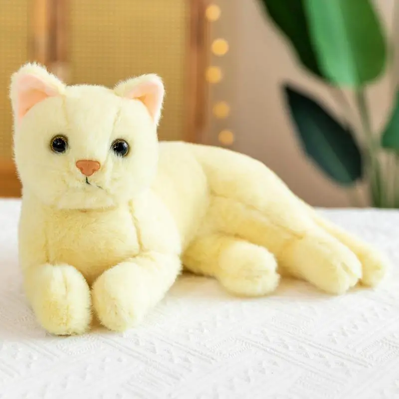 Stuffed Cats Plush Toy 30cm Simulation Animal Cat Pet Toys Home Decor Birthday Gifts for Kids