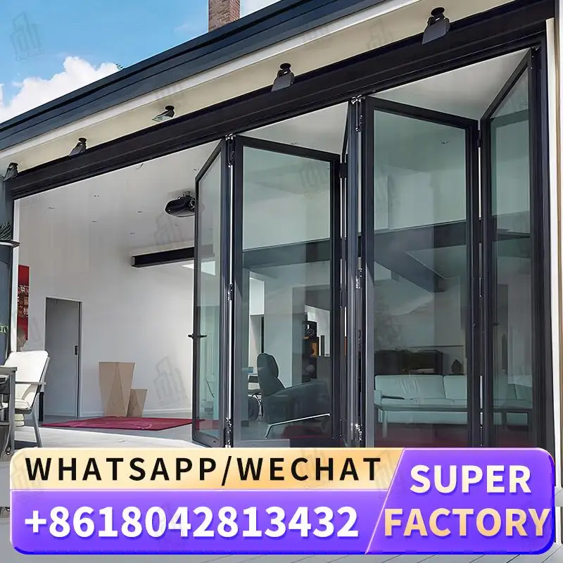 

Customizable Factorymade Multi functional Folding Windows Door Ideal for Office Spaces in US Windows Foldable door