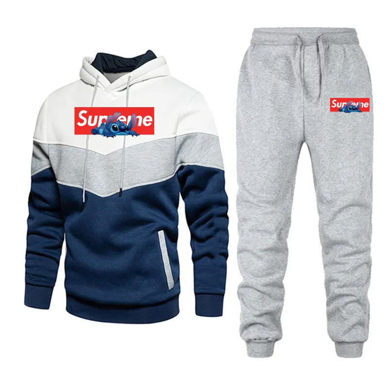 الخريف عبر الحدود الساخن بيع ديزني ميكي ماوس زوجين مجموعة عادية قطعتين المألوف طويلة الأكمام البلوز + Sweatpants