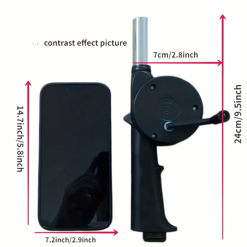 Portable Manual Air Blower For Barbecue Camping Fire Making - Essential BBQ Tool For Outdoor Cooking And Camping Gear