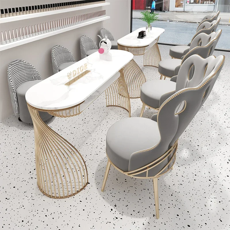 

Manicure Table On Offer Luxury Nail Chair Salon Full Professional Studio Nails Dust Collector Barber Cheap Tables Tech Supplies