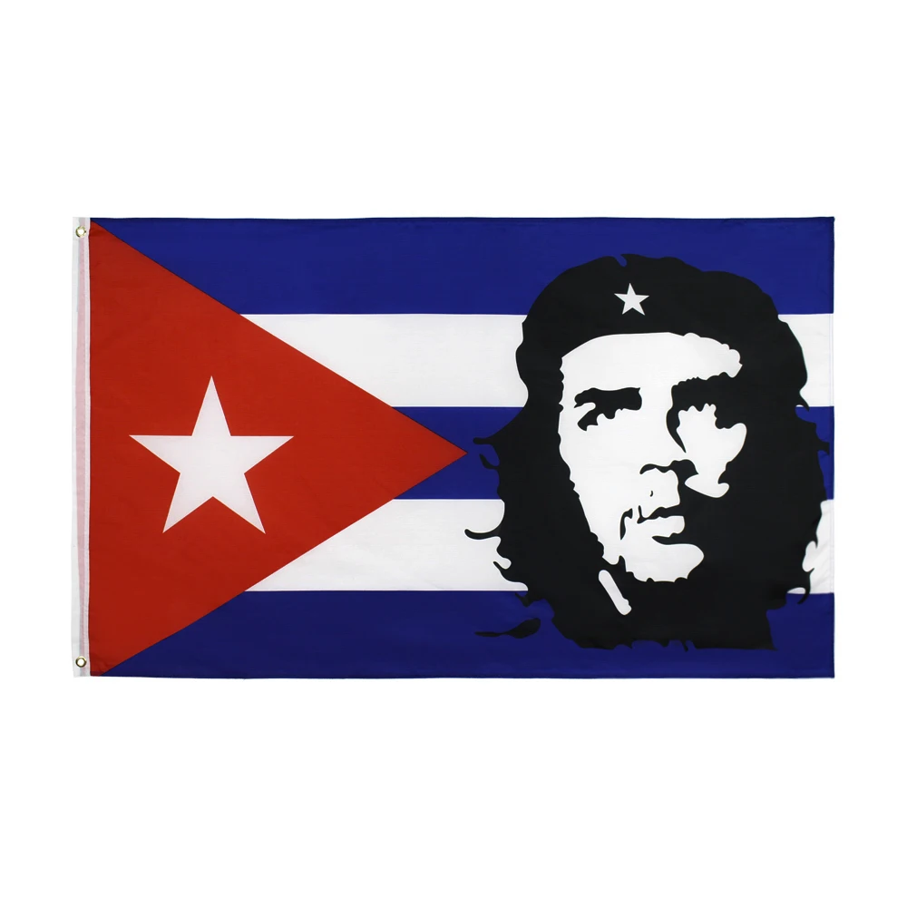 60x90cm 90x150cm Guevara With Cuba Flag Banner Tapestry