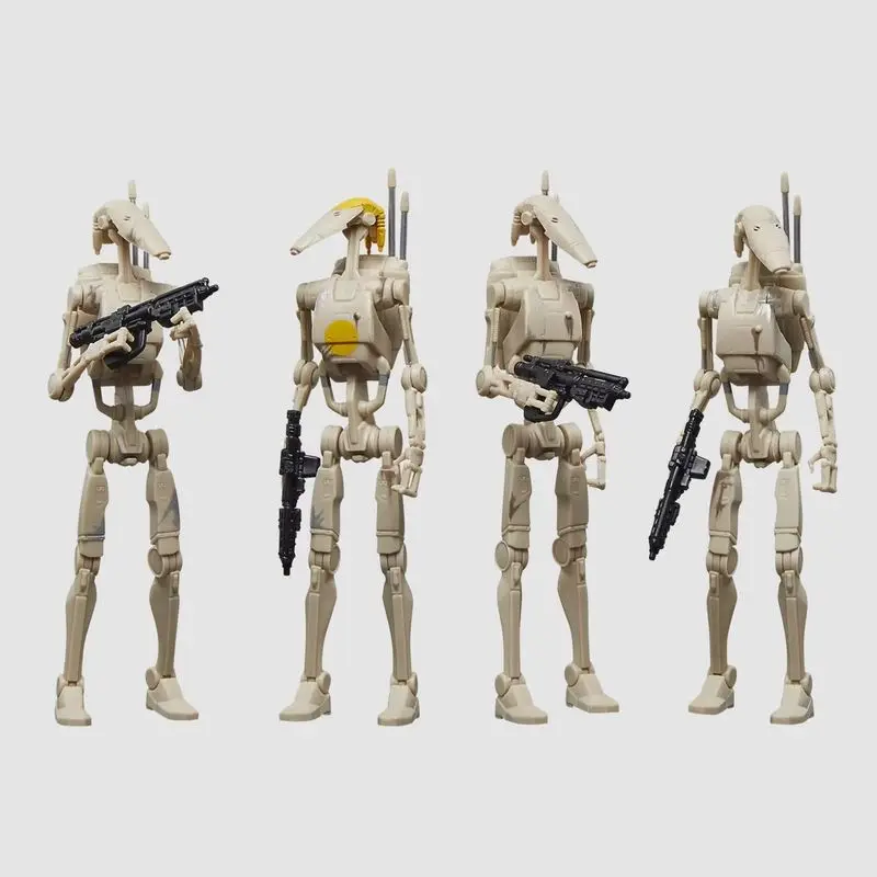 Star Wars da 3,75 pollici The Vintage Collection Battle Droid B1 Battle Robot Action Figure Confezione da 4 giocattoli congiunti mobili Regalo di compleanno