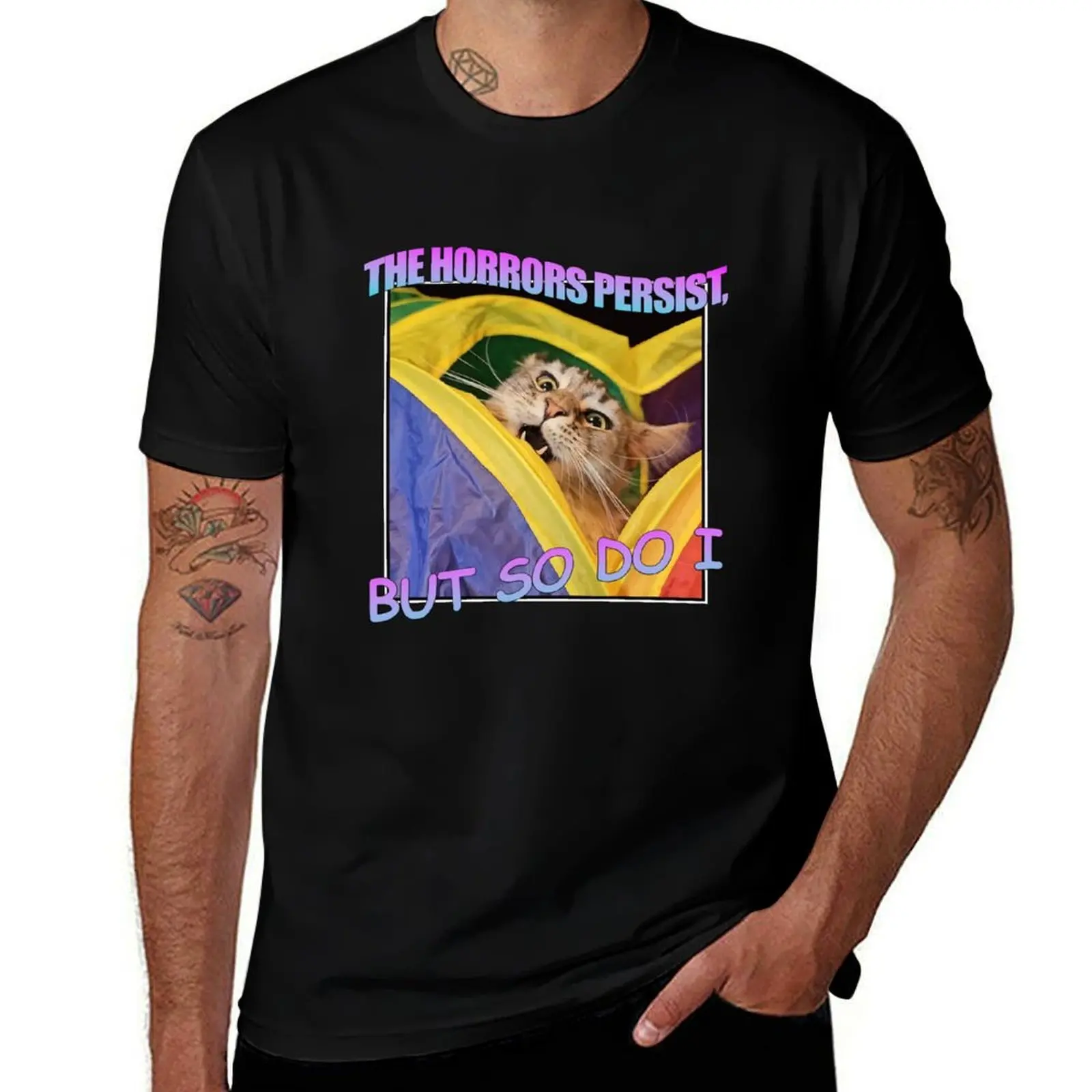 Les horreurs persistent, mais moi aussi - T-shirt de sport à manches courtes à séchage rapide