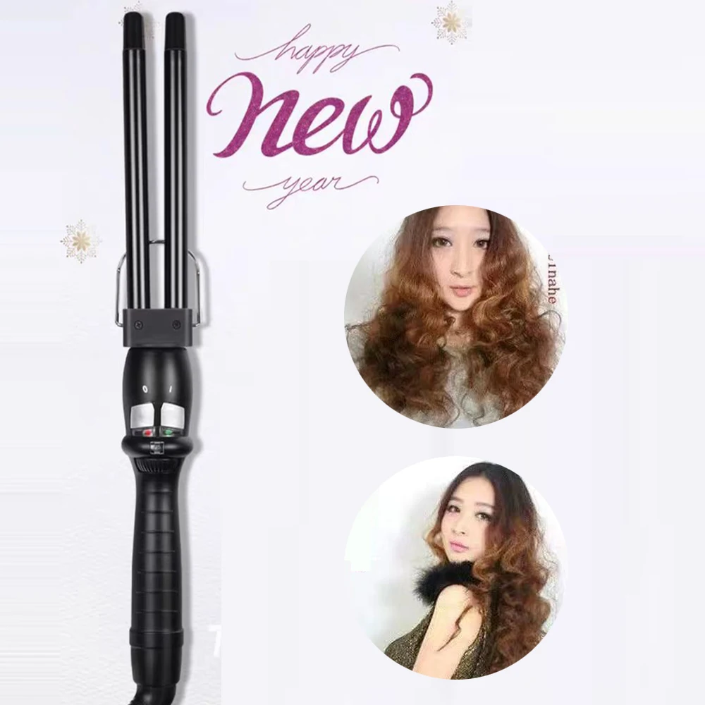 Hair Curling Iron Waver Pear Flower Cone Electric Hair Curler Wand Salon Hot Perm Styling Tool 13MM
