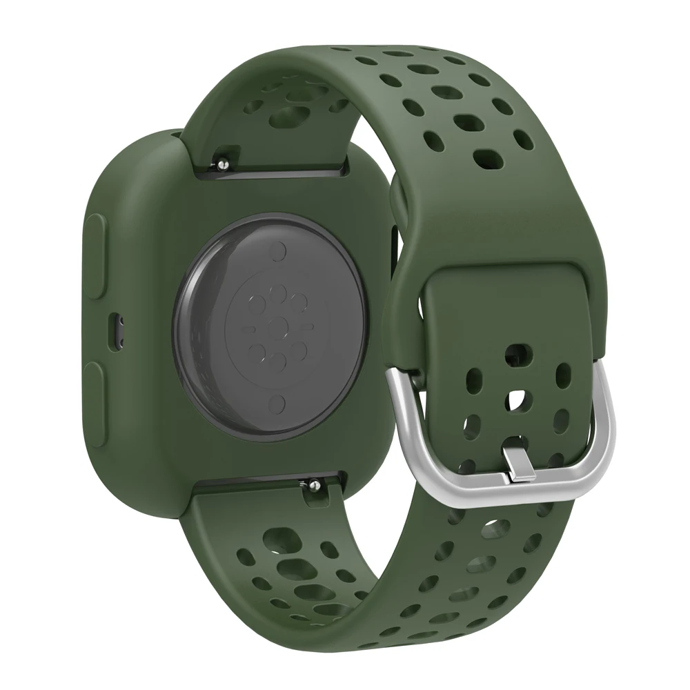 

1set Silicone Protector Case + Replacement Strap For Huami Amazfit Bip6 Bip 6 Watch Wristband Protective Skin Silicon Cover