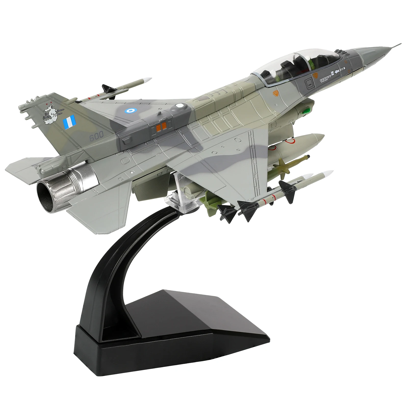 

NUOTIE 1/72 F-16D Fighting Falcon US Air Force Diecast Metal w/Display & Kit Fighter Jet Model for Collectors