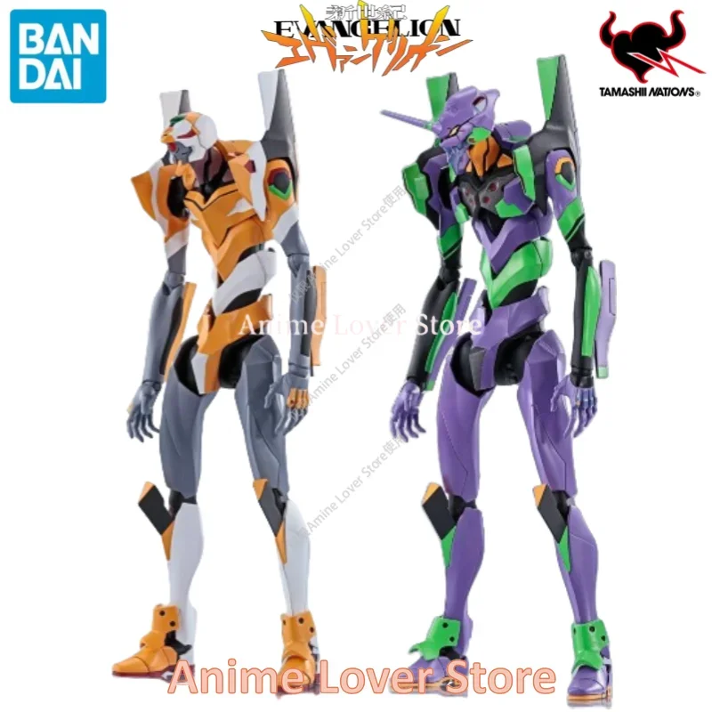 In Stock Original Bandai EVANGELION Anime Figure joints Movable Robot Spirits EVA 01-02 Collectible Model Ornaments