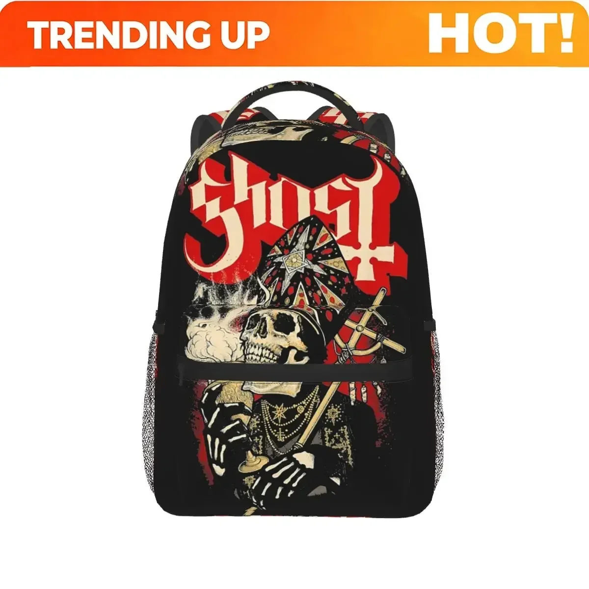 Custom Bag Swedish Rock Band Horror Ghost Backpack Hot Sale Daypack Large Capacity Boy Girls BookBag School Bag Shoulder Bags