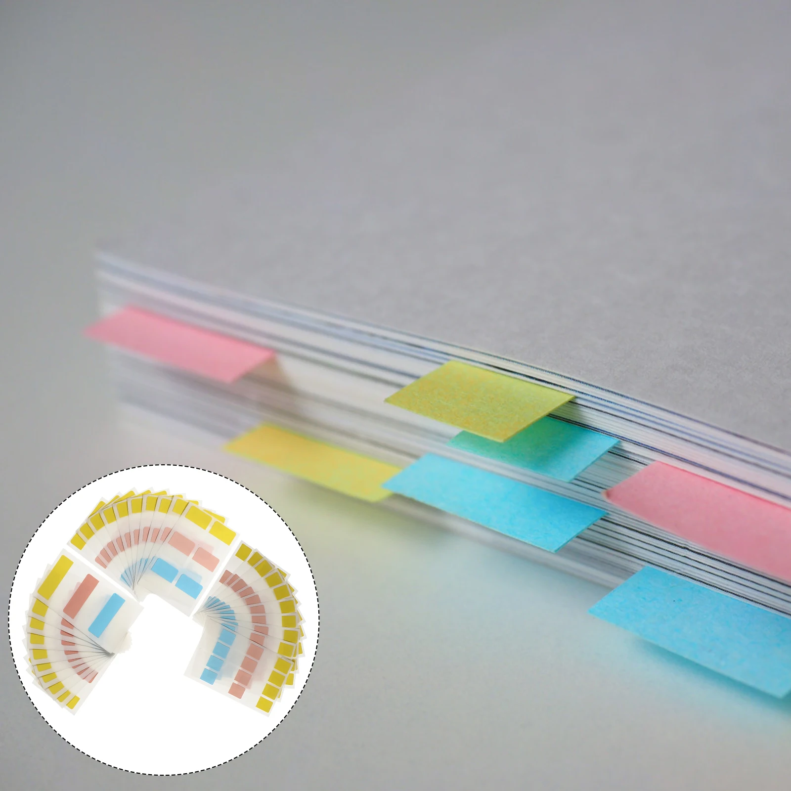 

240pcs Notes Memo Classification Stickers Stickers Plastic Colored Book Labels Classification Note Pads Off