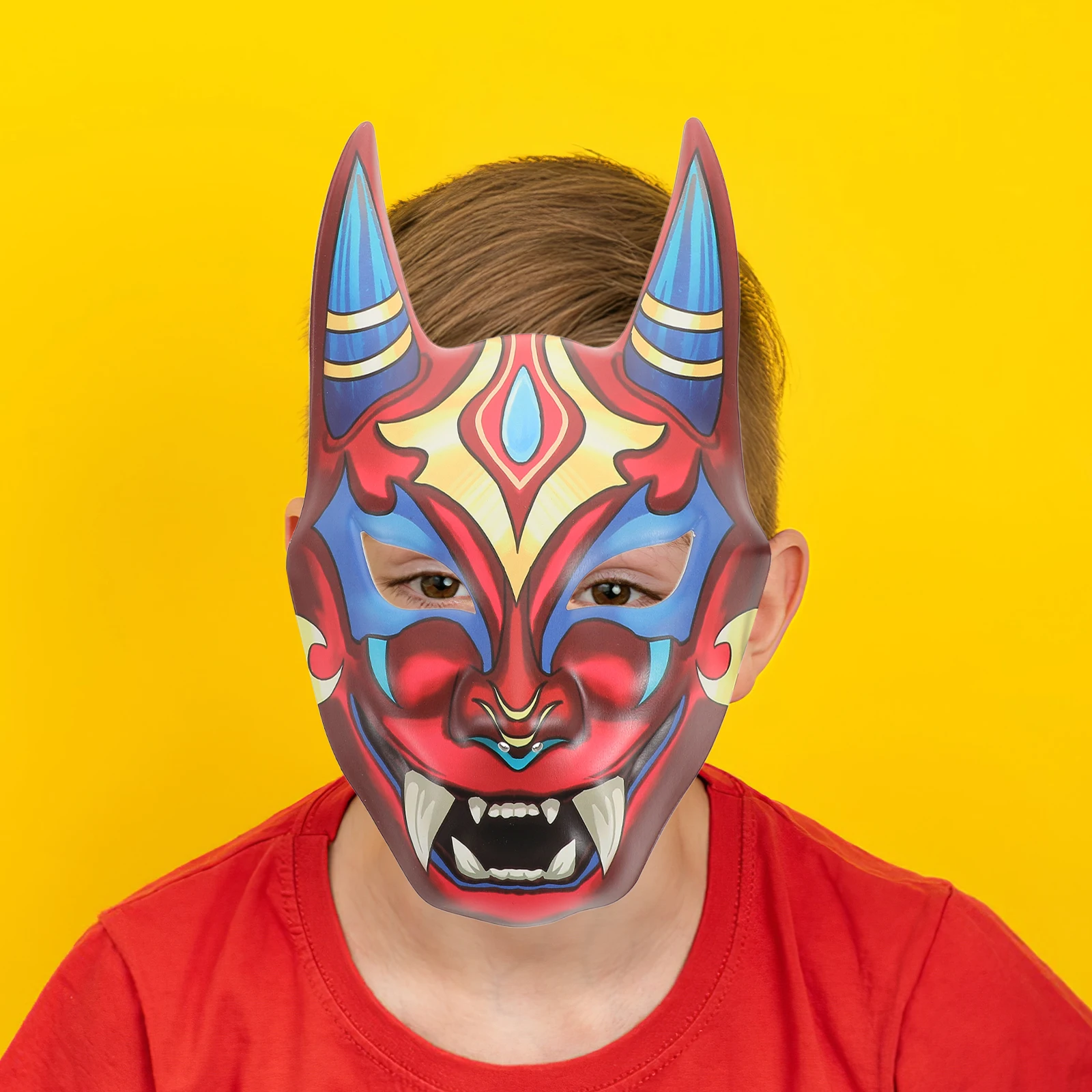 

Ghost Mask Japanese Drama Props Funny Cosplay Face Masks Festival Costume Accessories Decorative Blank Supplies