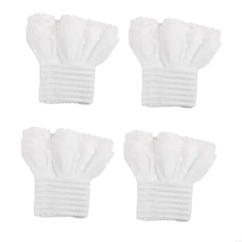 

Y3NE 2 Pairs Anime Styles Lace Hand Sleeves Elegant Bows Detail for Cosplay Costumes Practical Polyester Fabric