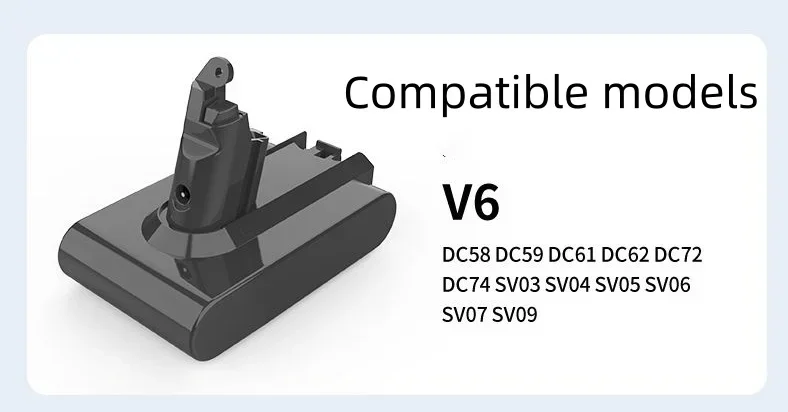 100% Original 21.6V 38000mAh Li-ion Battery for Dyson V6 DC58 DC59 DC62 DC74 SV09 SV07 SV03 965874-02 Vacuum Cleaner Battery L30