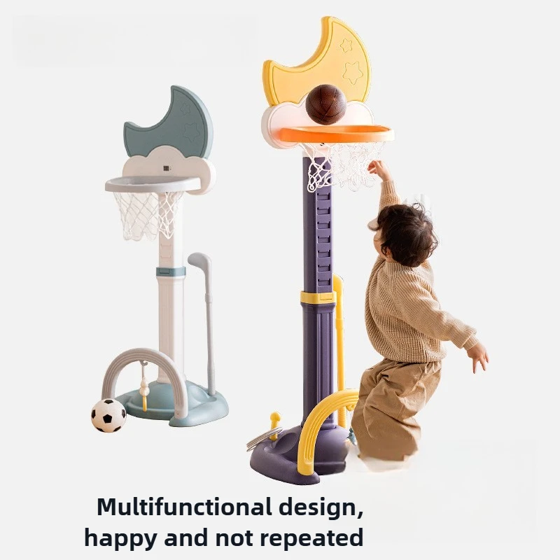 Verstelbare mini-basketbalring voor binnen voor peuters - kleine basketbalstandaard voor kinderen van 1-3 jaar, draagbaar thuissportspeelgoed