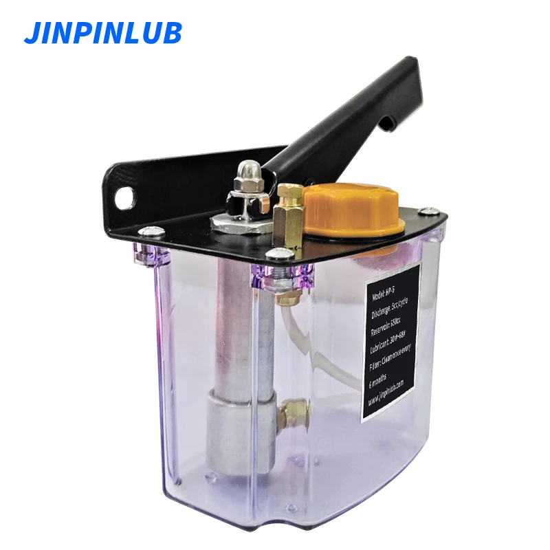 JINPINLUB HP 600cc Hand Pressure Lubrication Pump Optional Left Middle Right Handles For Thin Oil Lubrication