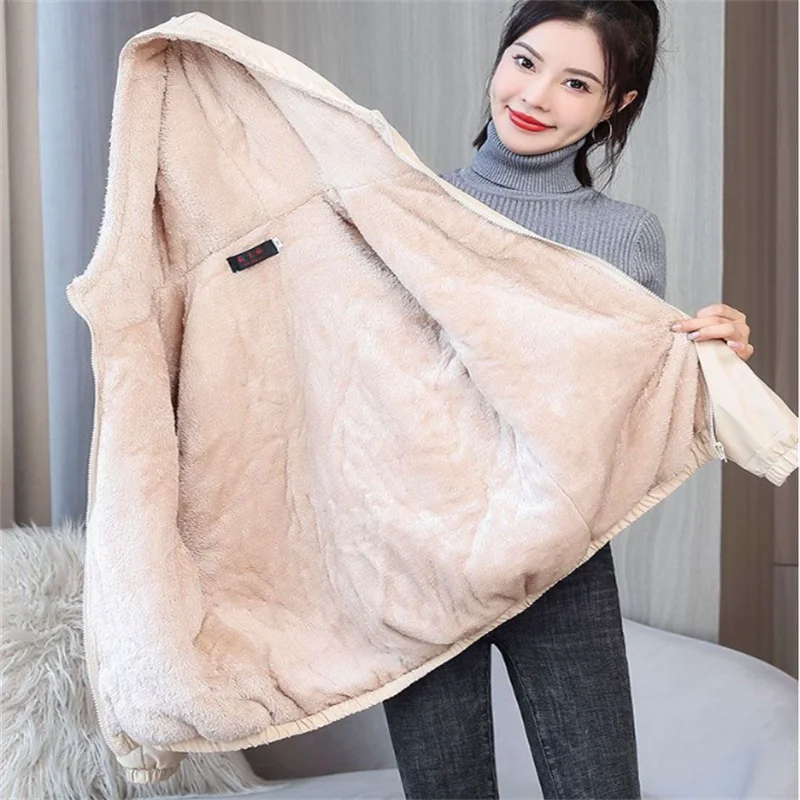 

Флисовое зимнее пальто с капюшоном, женская верхняя одежда, короткая парка с хлопковой подкладкой, женское теплое водонепроницаемое пальто, женское пальто, топ