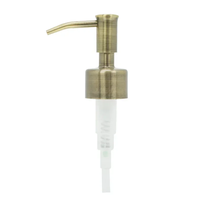 304 Metal Stainless Steel Manual Press Pump Head 44 28 24 Teeth Bathroom Soap Dispenser Lotion Bottle Accessories